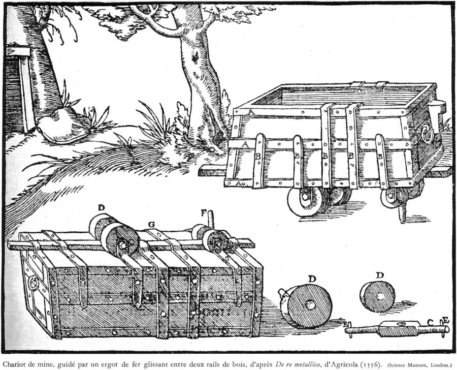 Chariot de mine 1556