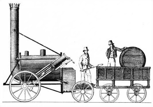 La Rocket de Stephenson au concours de Rainhill