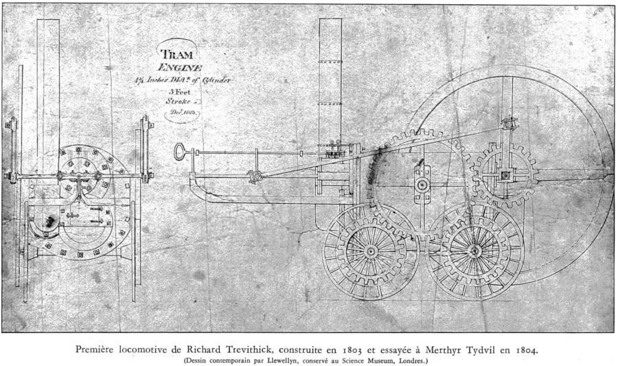 La première locomotive de Trevithick