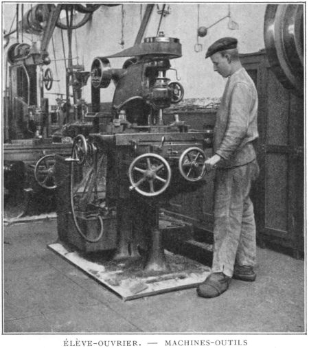 Elève ouvrier - Machines outils