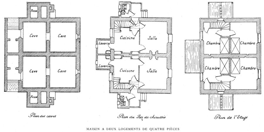 Maison à deux logements de quatre pièces