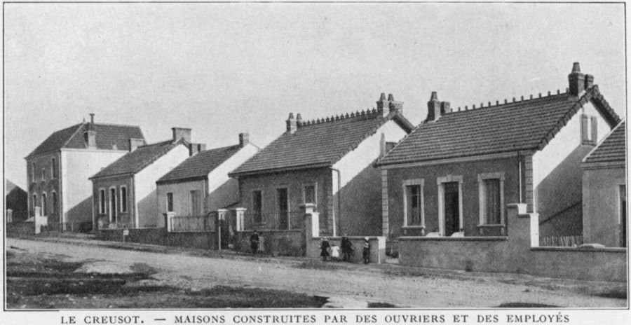 Le Creusot - Maisons construites par les ouvriers et les employés