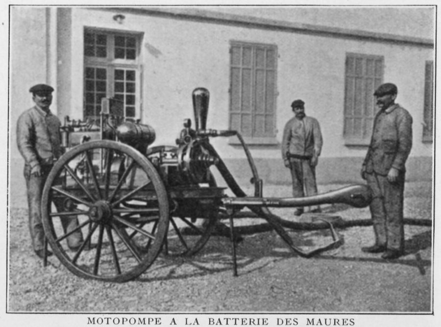 Moto- pompe de la batterie des Maures