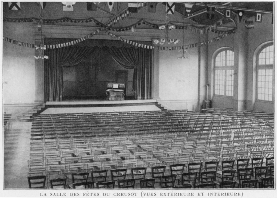 La salle des fêtes du Creusot - Vue intérieure