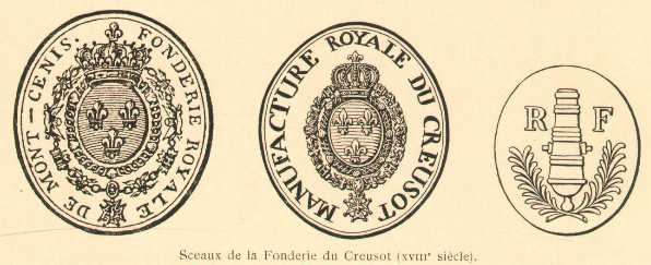 sceau de la fonderie royale de Montcenis