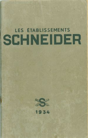 Les établissements Schneider - 1934