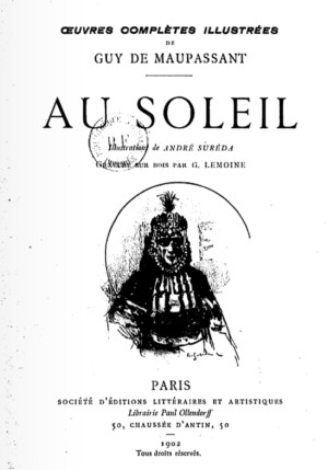 Guy de Maupassant - Au soleil - Soucre BNF - Gallica