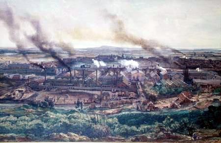 Les usines du Creusot - F. Bonhommé - 1850