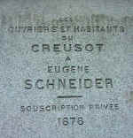 Statue d'Eugène I Schneider - Le Creusot en Bourgogne - 71200