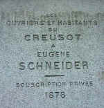 Statue d'Eugène I Schneider - Le Creusot en Bourgogne - 71200